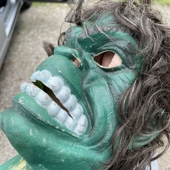 Cesar Incredible Hulk Vintage 1979 Vinyl Mask Marvel no Don Post Distortions - Picture 16 of 16